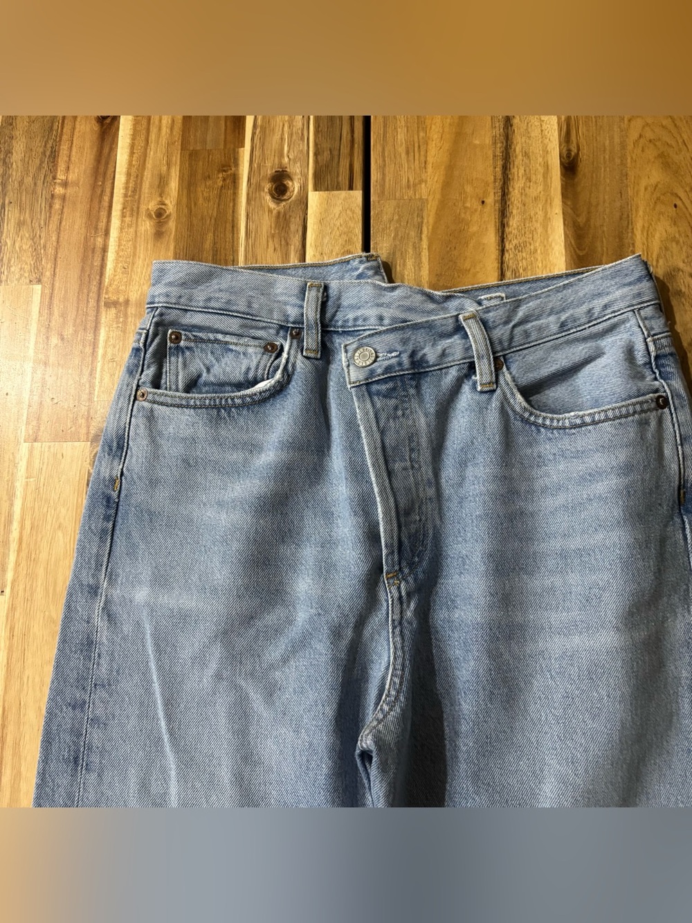 AGOLDE Criss Cross Straight Jeans - Picture 2 of 8